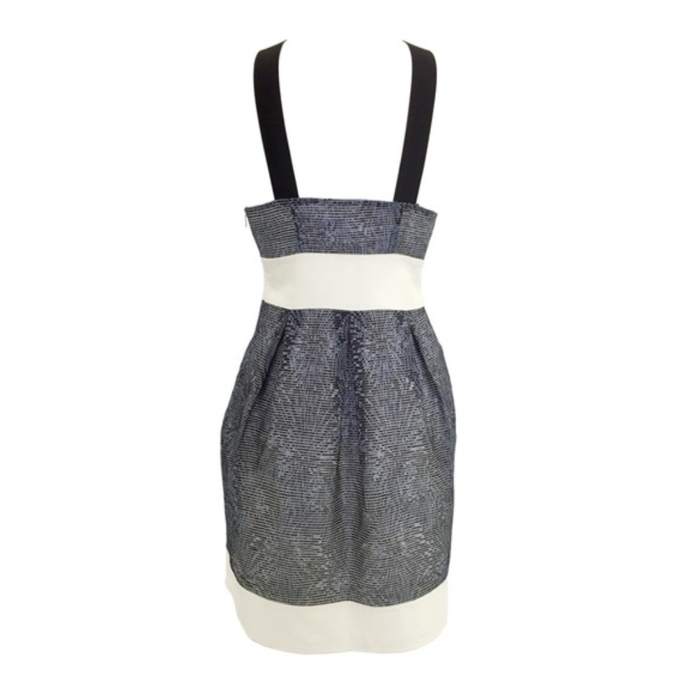 BUFFALO Black, Silver, Blue & White Halter Dress - Picture 2 of 3